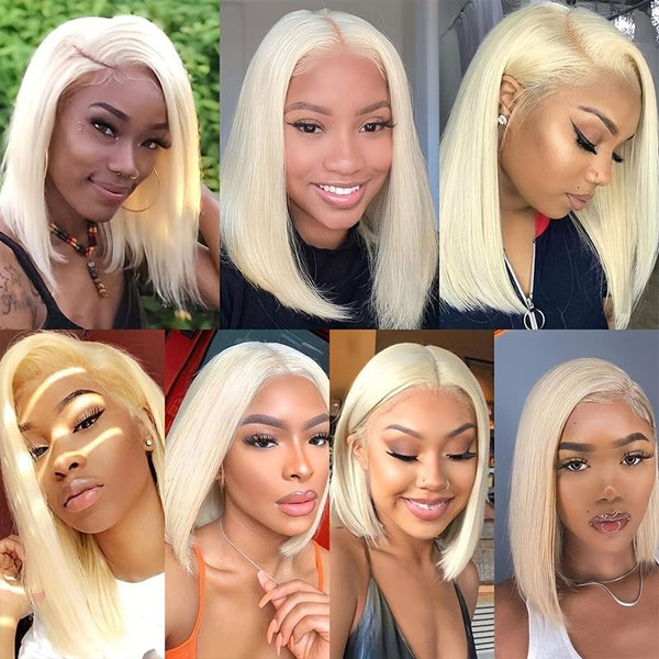 4x4 Lace Closed Non-toxic Wig, Synthetic Wig, Straight Wave Head, 10-inch Non-adhesive Lace Front Piece, Suitable For The Whole Scene.